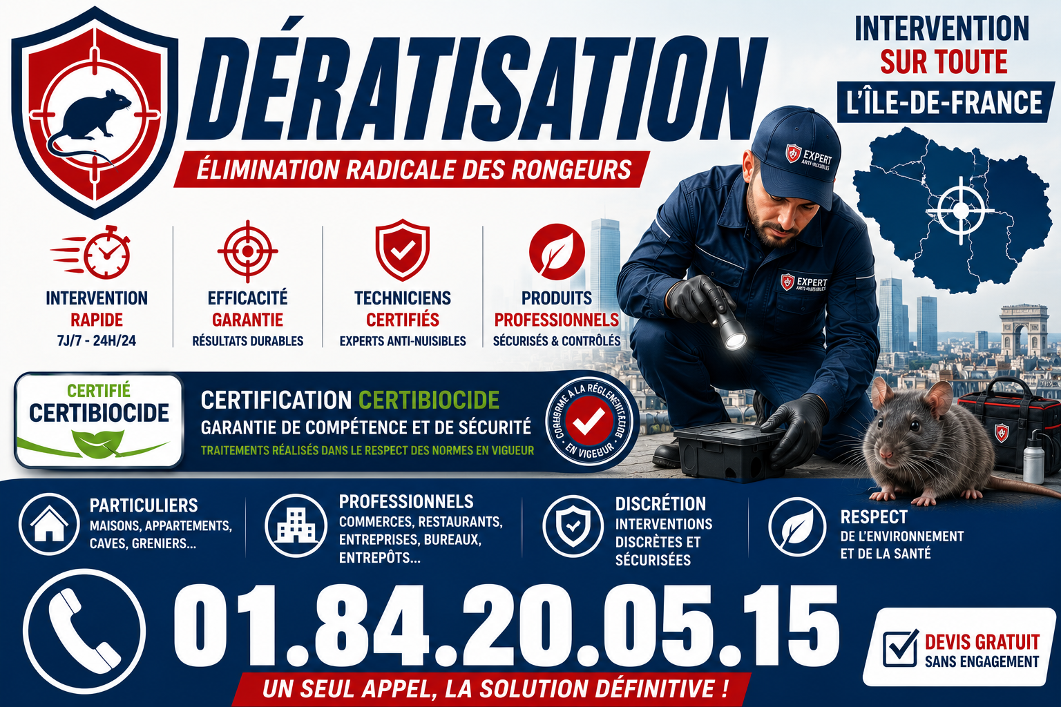 Deratisation Sartrouville
